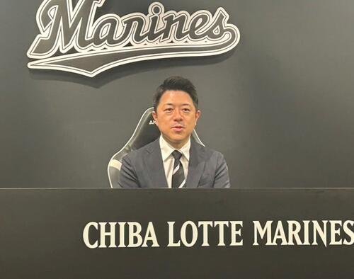 ロッテ高坂俊介球団社長(2024年1月撮影)