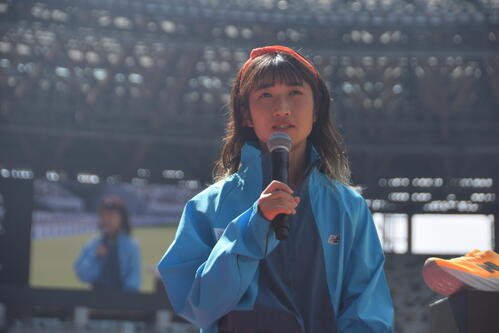 イベントに出席した田中希実