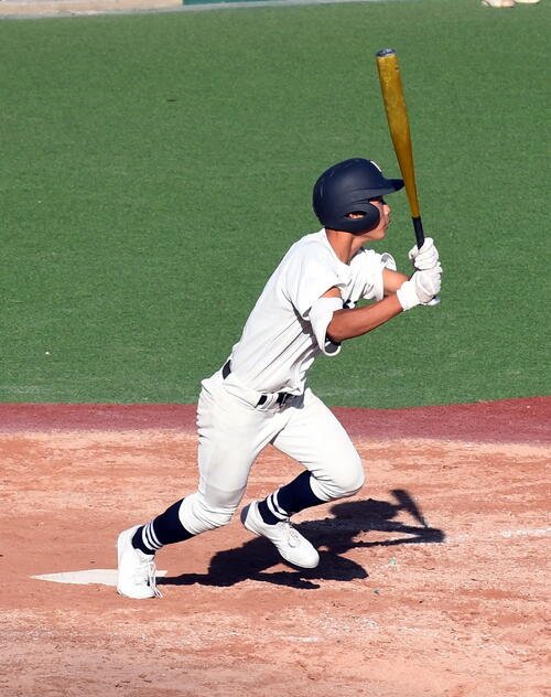 掛川西対愛工大名電　先制打を含む2安打1打点と活躍した掛川西･松下
