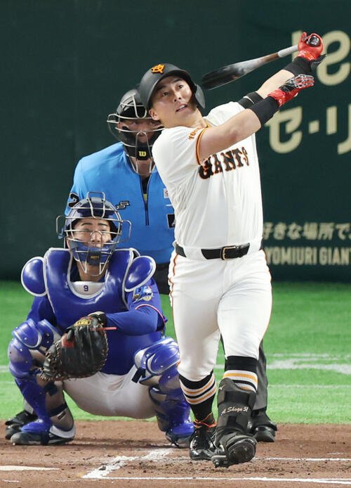 巨人浅野翔吾(2026年6月撮影)