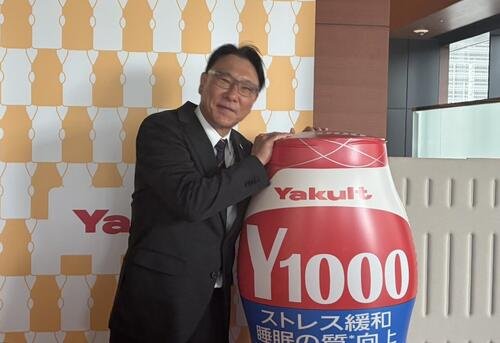 ヤクルト本社で成田裕オーナーへの報告を行ったヤクルト池山隆寛監督(撮影･塚本光)