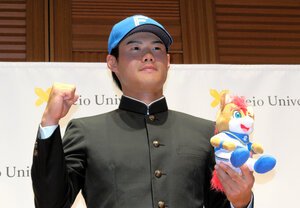 日本ハムから育成5位指名を受けた今津慶介