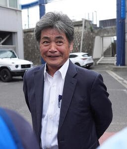取材に応じる工藤公康監督(撮影･森本幸一)