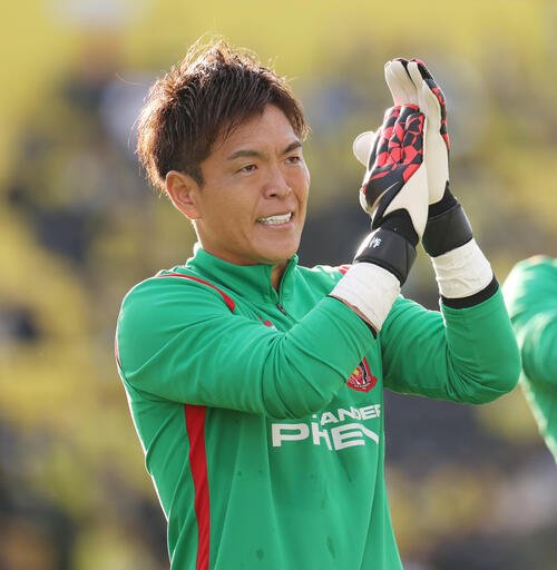 柏対浦和　試合前練習に登場した浦和GK西川周作(撮影･宮地輝)
